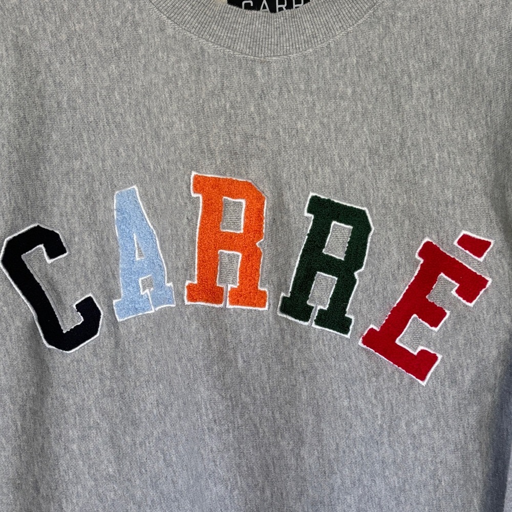 Carr Paris Colorblock Patchwork Logo Sweatshirt G… - image 3